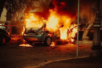 Texas mother sobs in court after allegedly killing her two children in a burning car — as family says her mental health had been declining for nearly a year