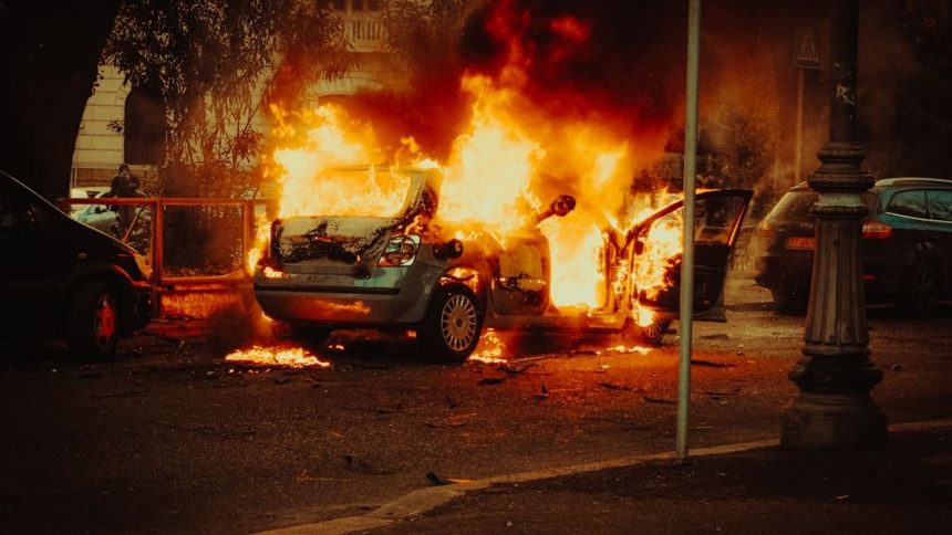 Texas mother sobs in court after allegedly killing her two children in a burning car — as family says her mental health had been declining for nearly a year
